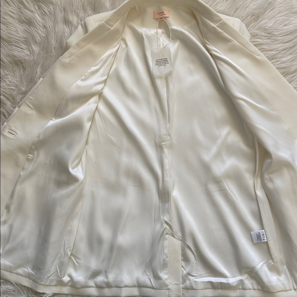 Camila Coelho "Arielle" Ivory Blazer Size XXS - Picture 6 of 13